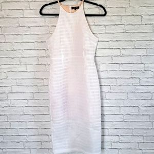 Elliatt High Neck White Bodycon Dress